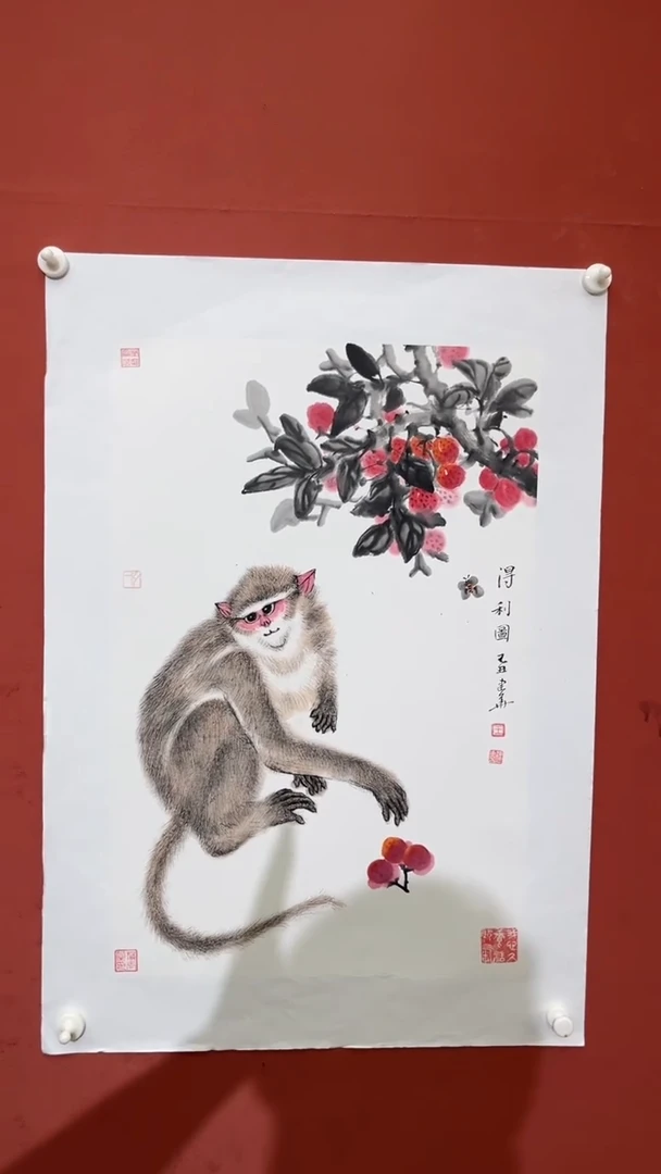 国画老师现场创作  11