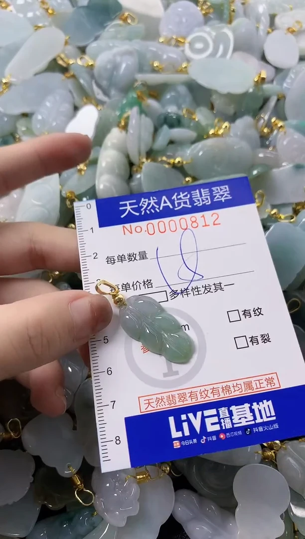 颈饰未镶嵌翡翠天然A货翡翠
