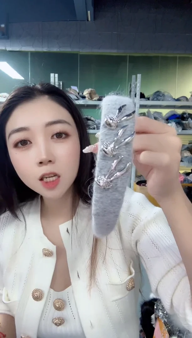 人造彩棉清货发箍102