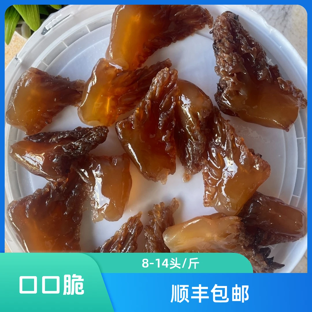 25年红海蜇头（8-14个/每斤）新天然中角小角盐渍海蜇口口脆
