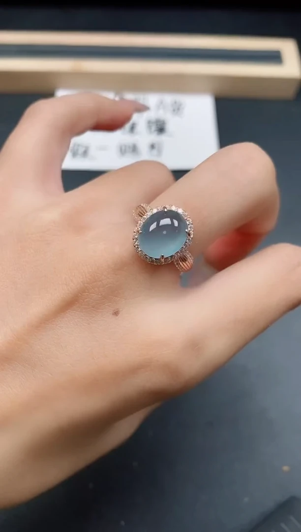 银S925镶嵌戒指翡翠11111