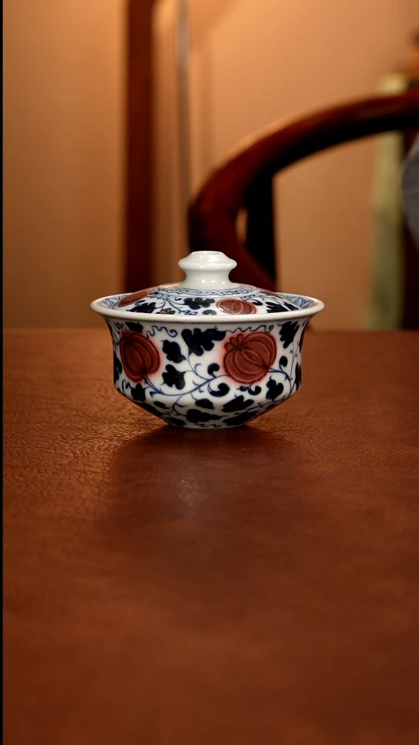 景德镇瓷器，青花瓷手绘茶具~-