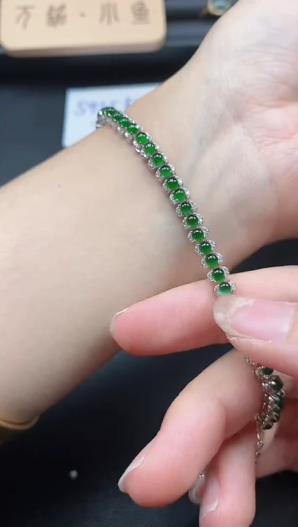 翡翠戒指银S925镶嵌51511