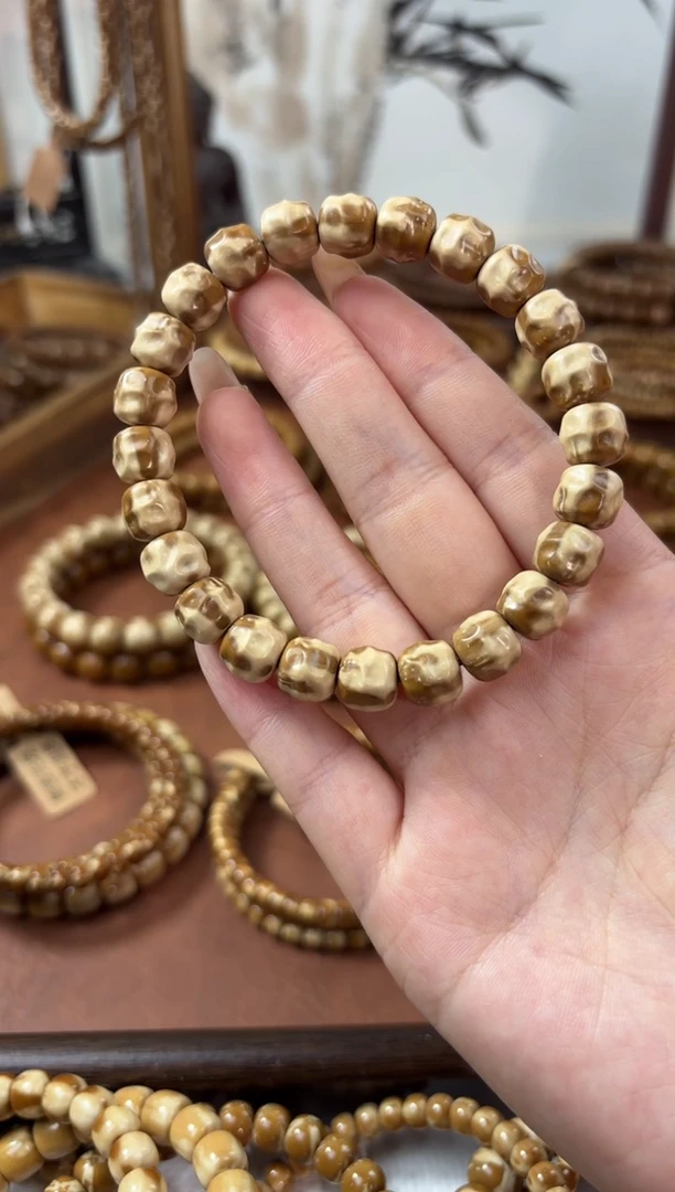 手串紫金鼠纠****员10*9实心紫金鼠香草冰淇淋无相