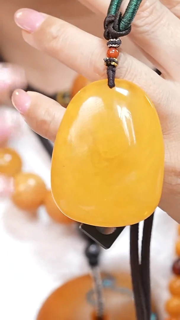 蜜蜡颈饰未镶嵌4193天然蜜蜡珠宝奇石云端妖孽全部保真