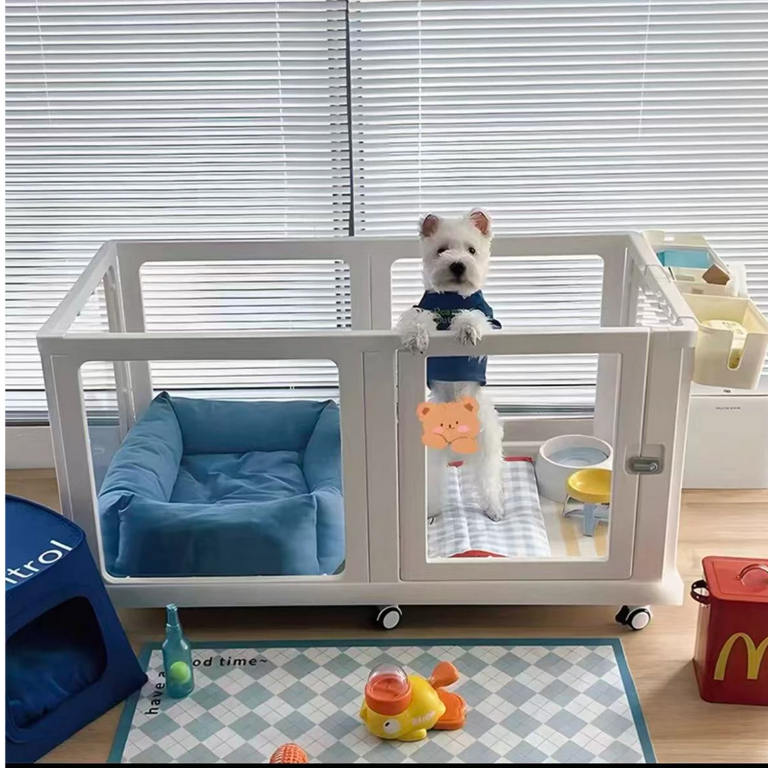 户外室内狗围栏小型犬专用围栏带底围栏宠物围栏自由组合狗窝狗笼