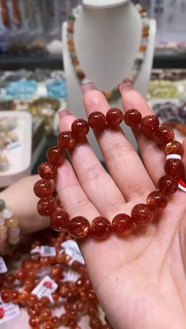 未镶嵌手链长石多样性发其一金太阳10+