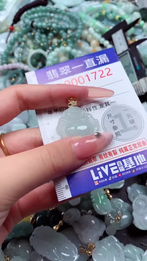翡翠未镶嵌吊坠(不含链)1722