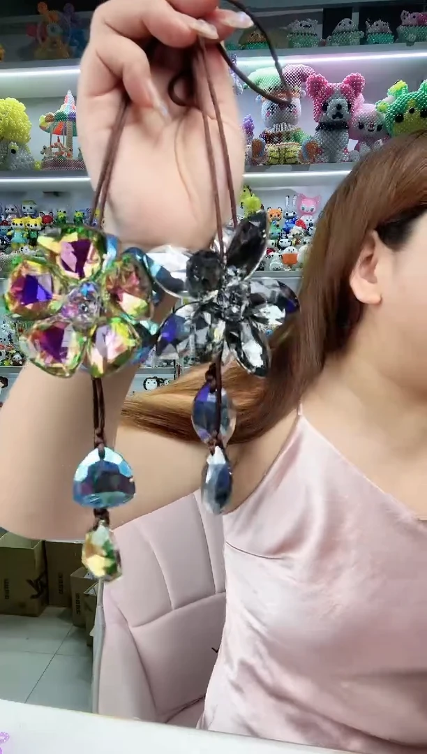 玻璃0401胖贵妃五瓣花材料包混色