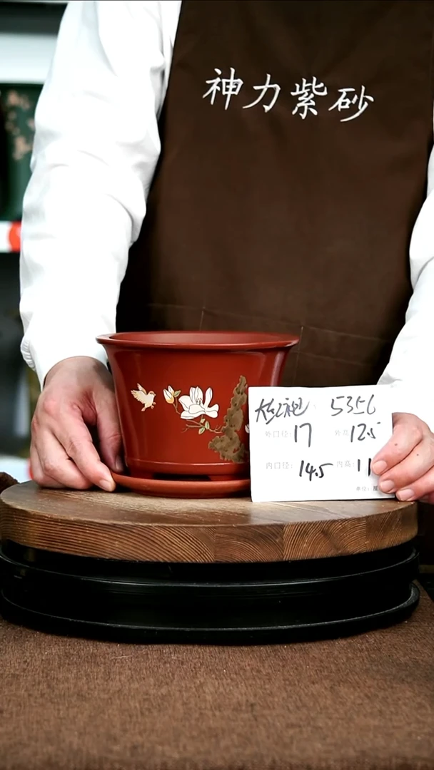 紫砂花盆花卉园艺5356+Z