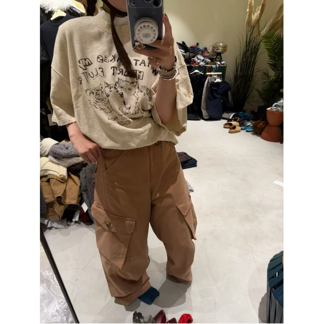 可爱猫咪 软糯圆领上衣#V9336