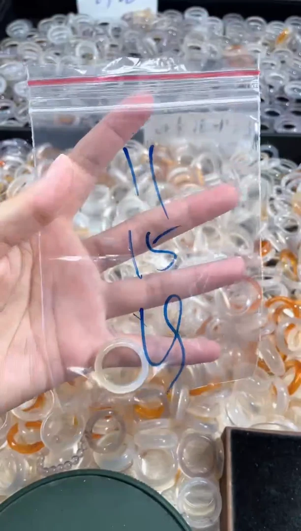 玛瑙/玉髓戒指未镶嵌11