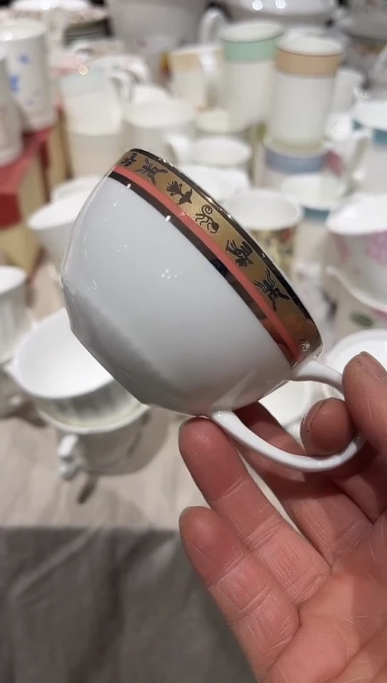 瓷1个杯子隆达骨质瓷