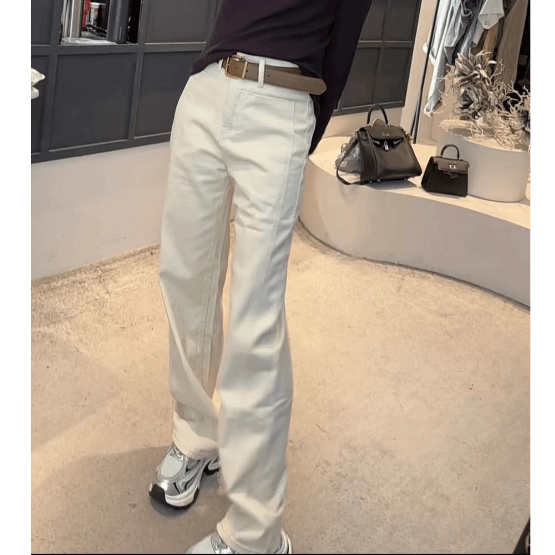 《姚家优麦汇》K3623早春款水洗牛仔裤显瘦百搭新款裤子