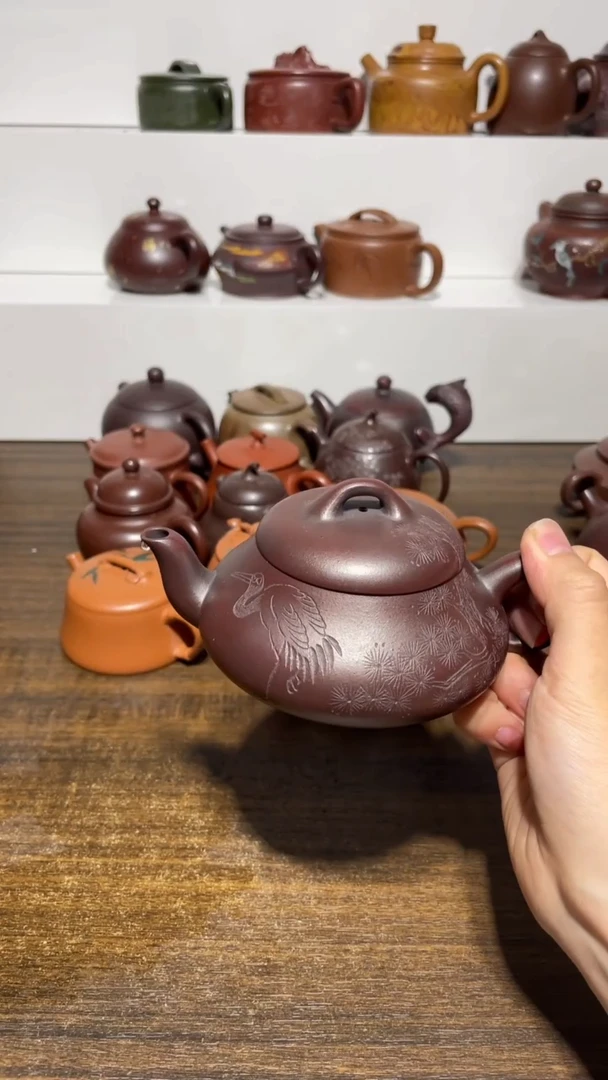 茶壶紫砂宜兴黄龙山原矿紫砂49