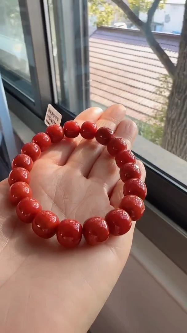 未镶嵌多样性发一件南红玛瑙【高货】锦红11mm保山老型单圈