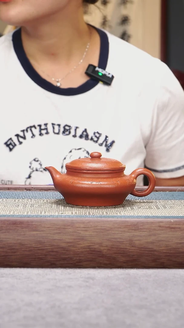 茶壶紫砂朱泥虚扁