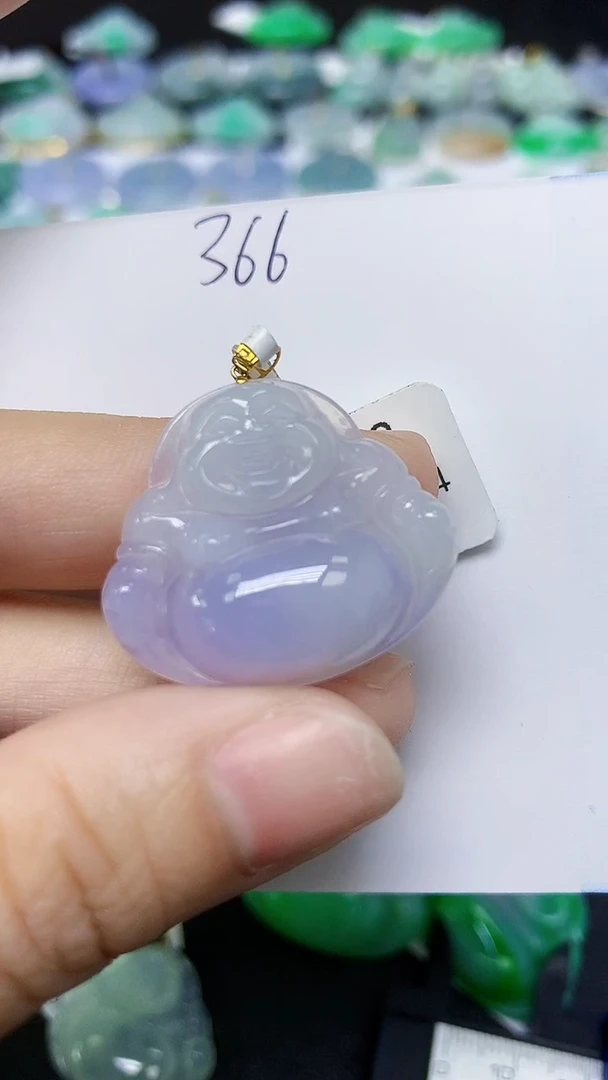 翡翠18K金镶嵌颈饰 天然缅甸翡翠A货
