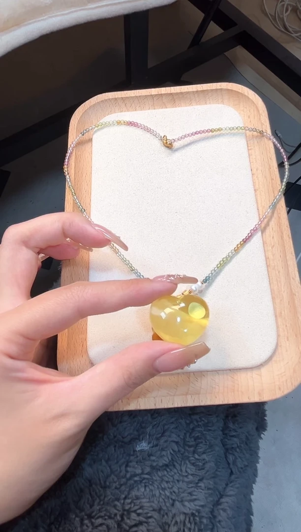 【闪购商品】琥珀珠宝奇石未镶嵌心心