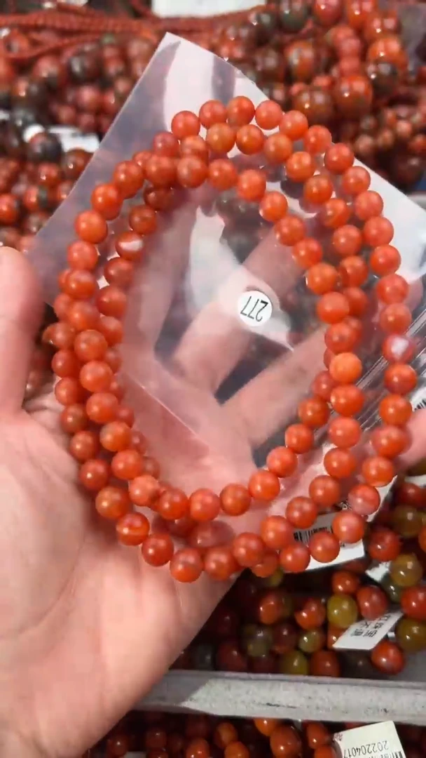 南红玛瑙手串未镶嵌8