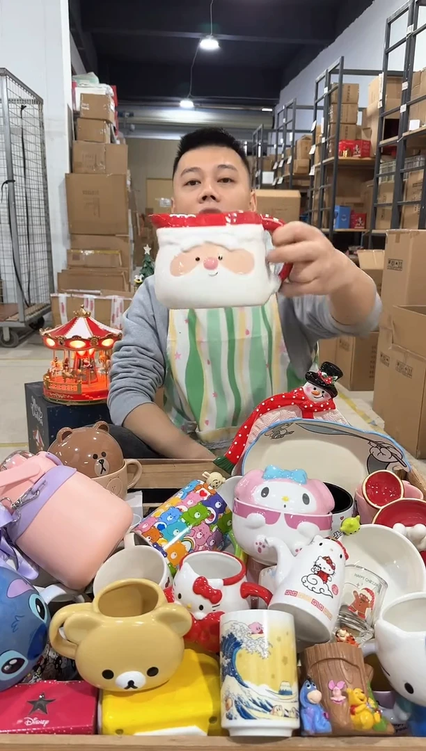 瓷片圣诞老人奶壶