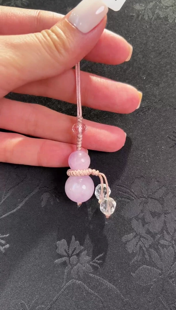 未镶嵌锂辉石手机链紫锂辉手机链