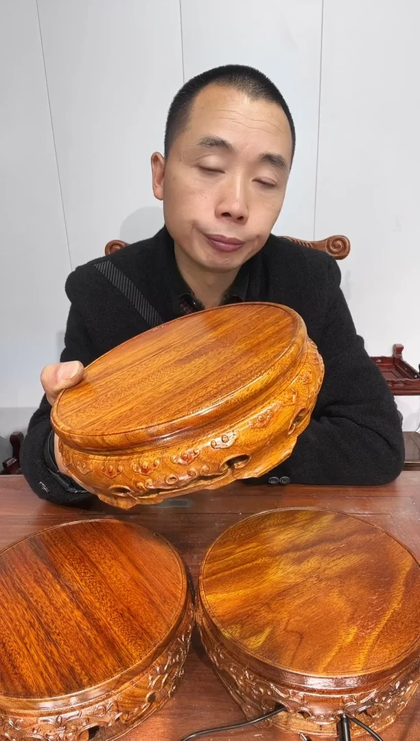 木老花圆形18*20*6.5精工款