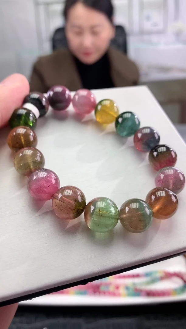 【闪购商品】碧玺手串未镶嵌多样性发一条