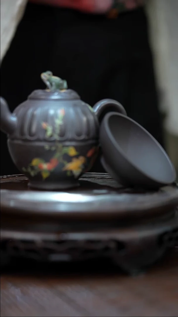 茶壶紫砂宜兴紫砂岁颐传砂原矿全手7+杯子