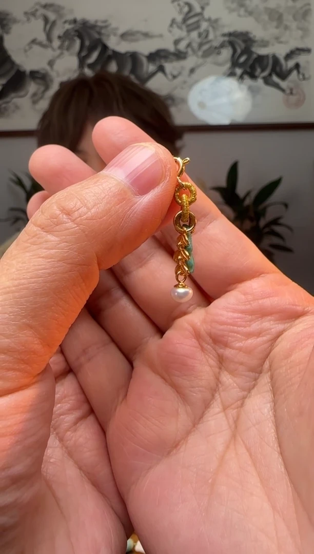 【闪购商品】淡水珍珠提溜银S925镶嵌时尚百搭Y338自发