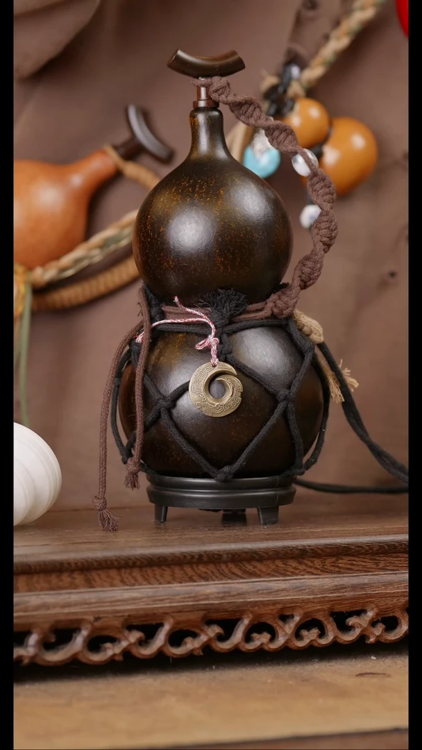 120号精品天然大漆酒葫芦一物一拍~