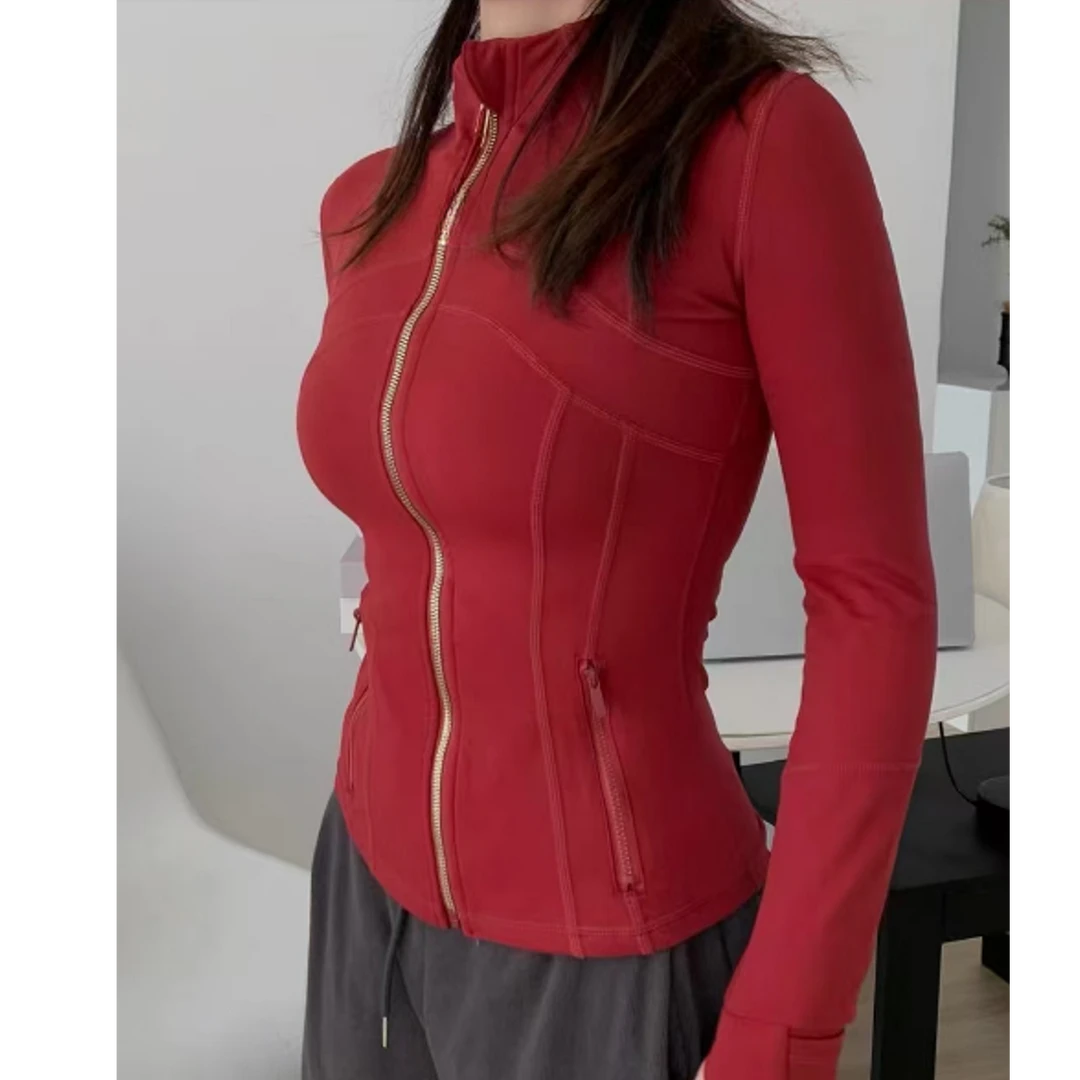 SHI SHANG 3（金色）修身瑜伽上衣