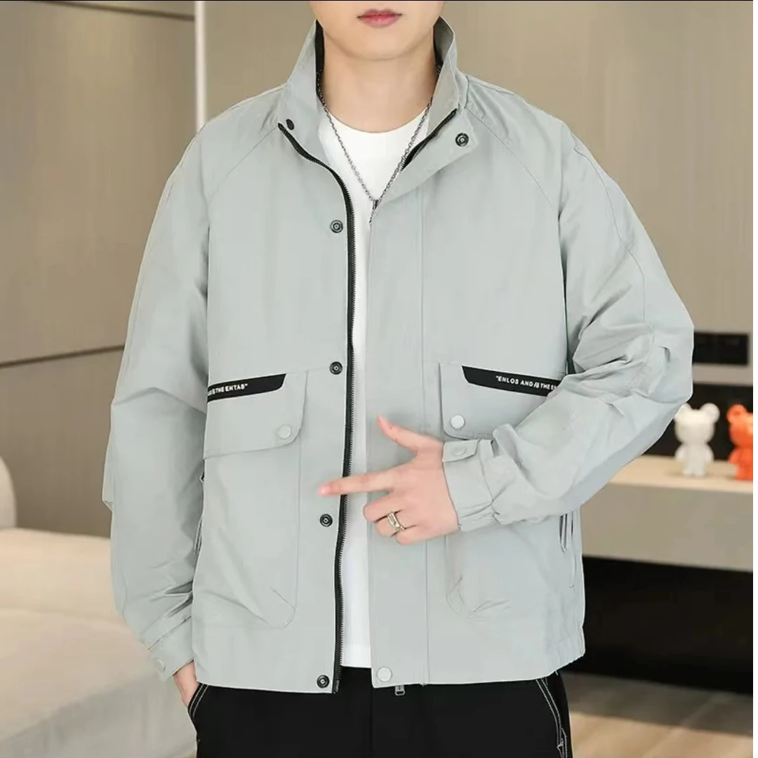 2431豆绿G-秋款户外踏青必备男女同款工装冲锋衣休闲款情侣外套