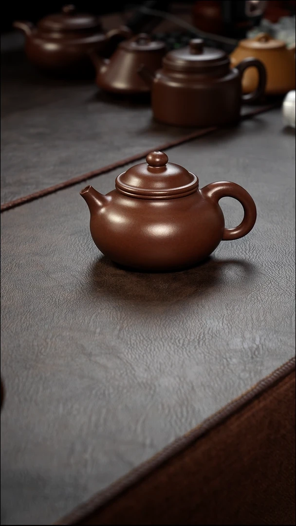 茶壶紫砂壶·32老紫泥容天190cc