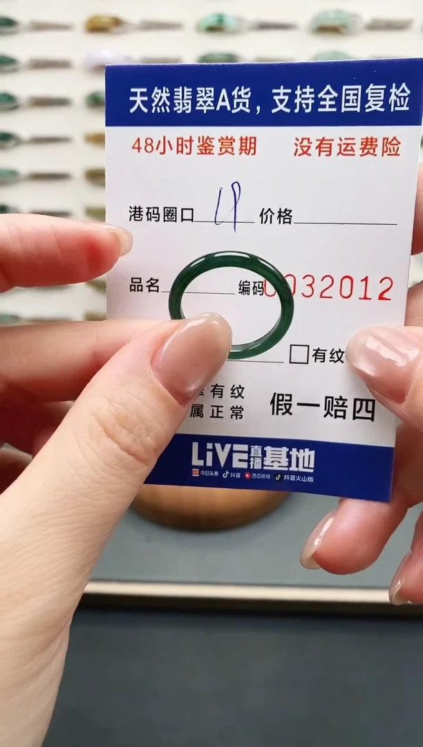 未镶嵌戒指翡翠2012