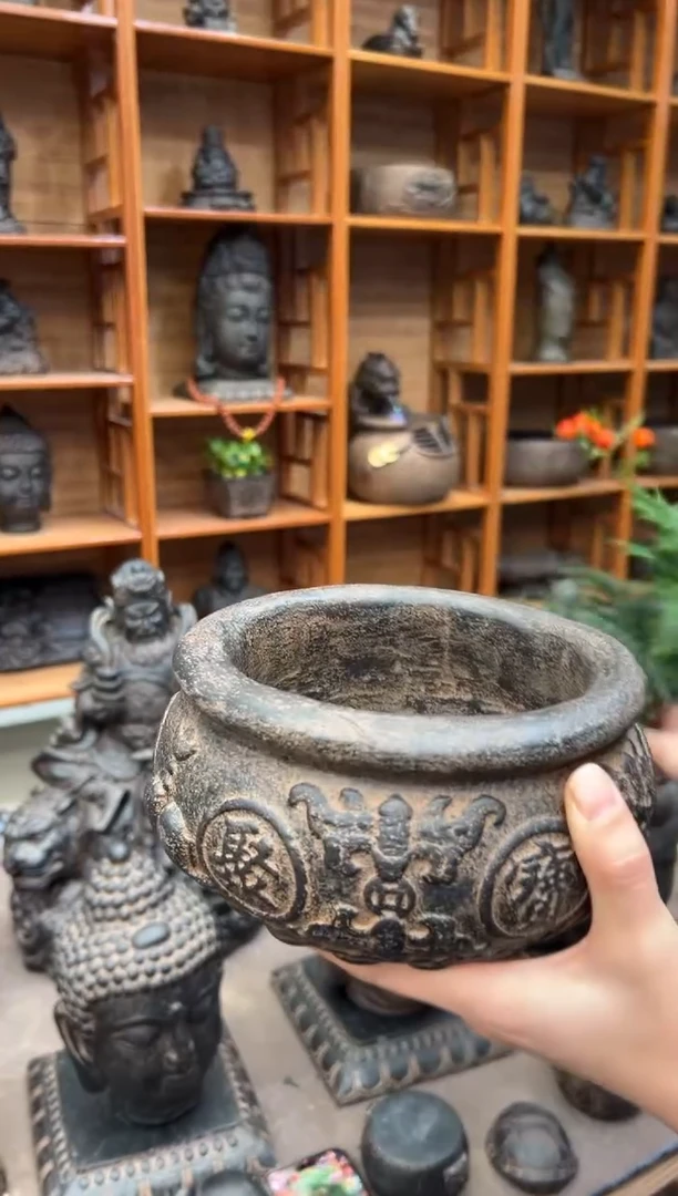 陶土【火山泥】聚宝盆