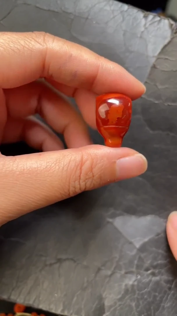 未镶嵌140南红玛瑙三通