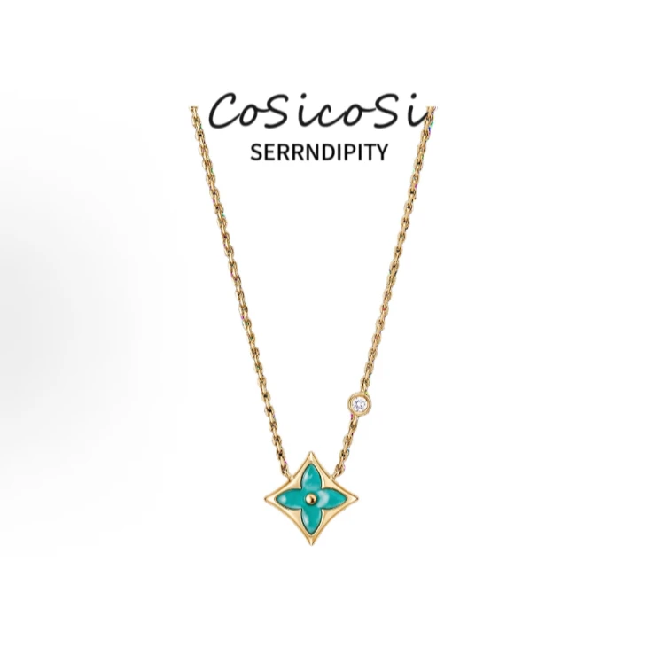 V金CNC精工 轻奢经典老花项链