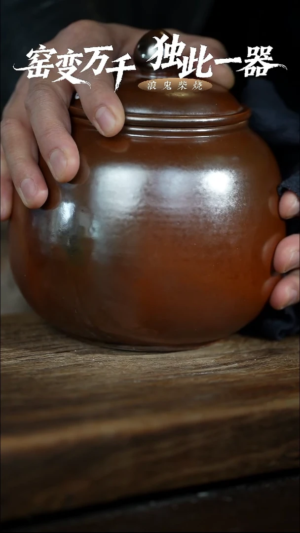 浪鬼柴烧无忌系列 散茶罐