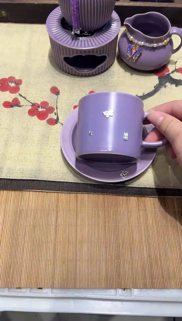 瓷片奢侈茶具套组，【无礼盒】