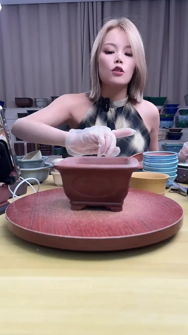 紫砂花盆紫砂花盆微瑕