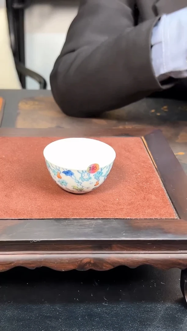 【闪购商品】杯子斗彩葫芦卧足杯195