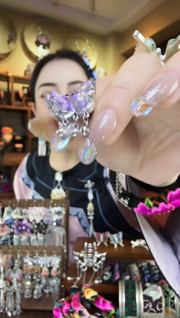 刺绣非遗刺绣民族风戒指