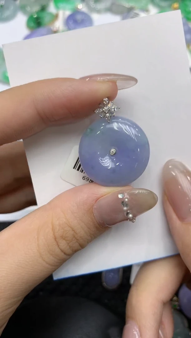 【闪购商品】翡翠颈饰18K金镶嵌222222222