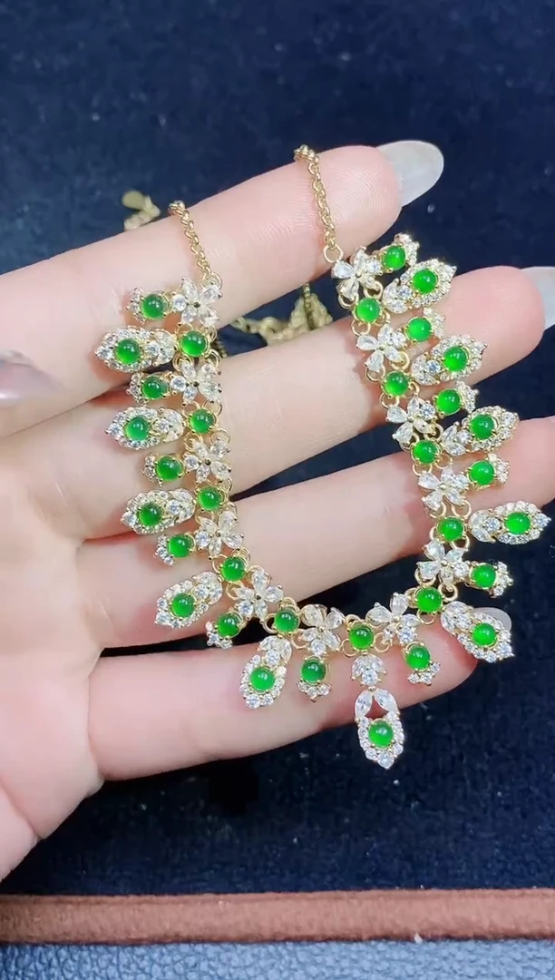 颈饰未镶嵌翡翠天然A货翡翠，保A保真