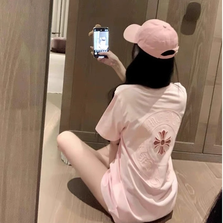 FULLOCEANY6珠片码T女款男女同款T恤衫宽松1885SS