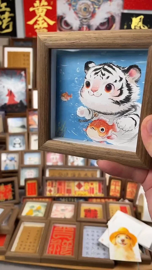 国画纯手绘书法绘画作品