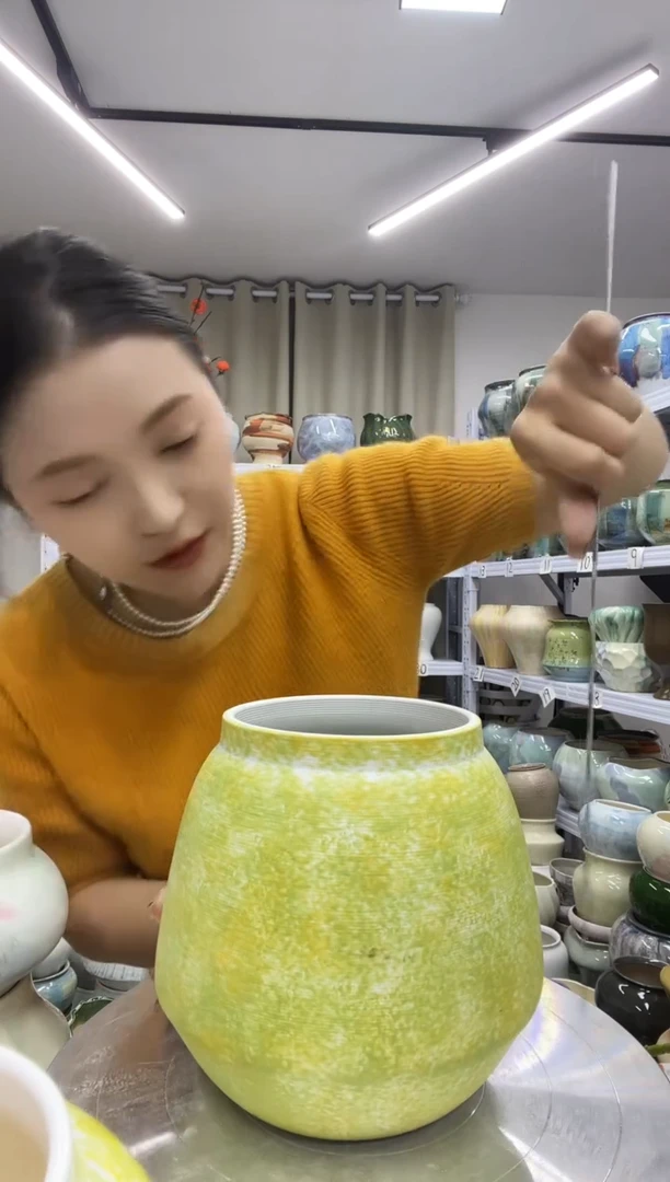 【10.8号】陶瓷花盆直播链接  高：  17   口：11