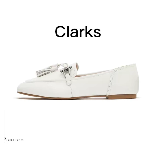 Clarks其乐 简约舒适平底鞋 女款 白色-26164422