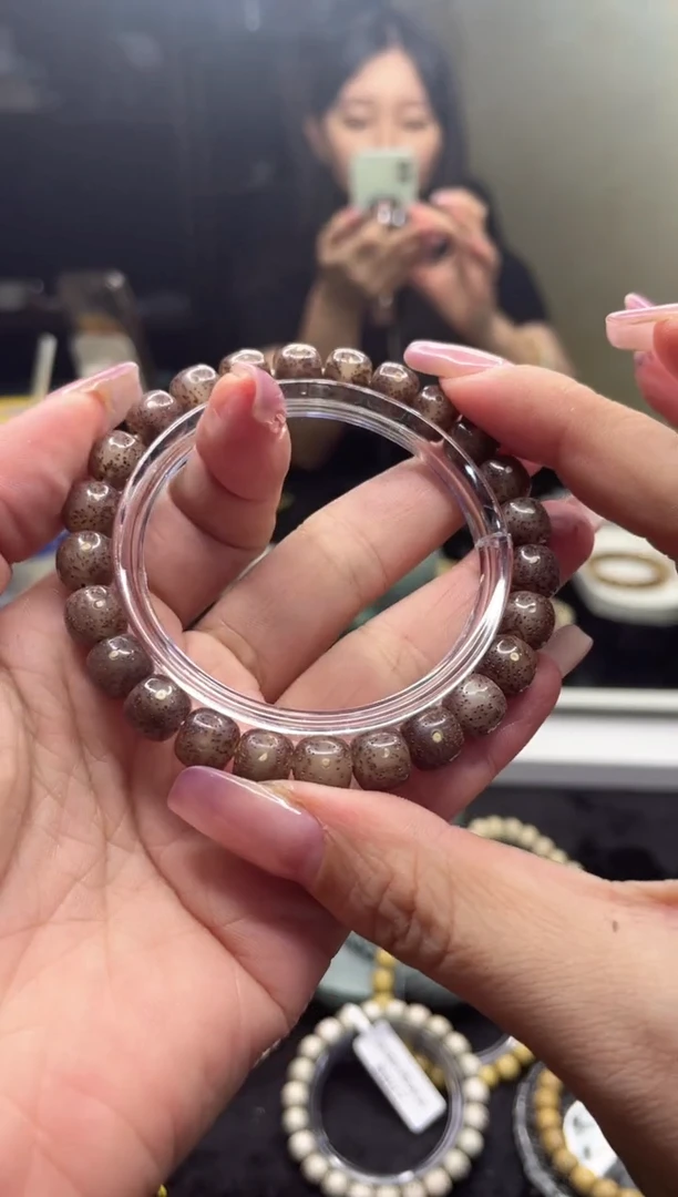 星月菩提手串《B22》9X8粉冰*04